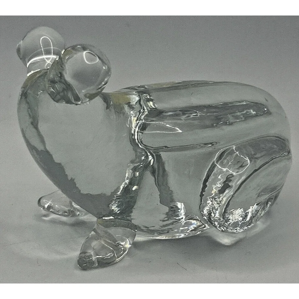 Vintage Glass Frog Paper Weight‎ U258/34